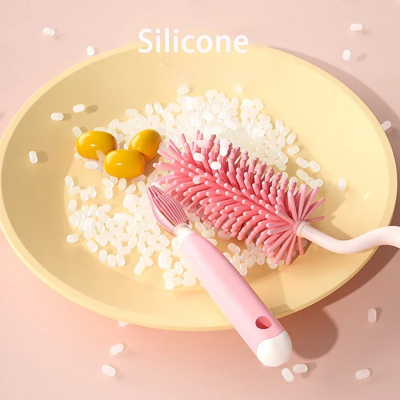 Cepillo multiusos de silicona 360° – Limpieza biberones y chupetes - imagen 2