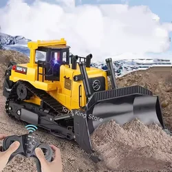 Huina 1554 Bulldozer teledirigido con luces - Juguete niño