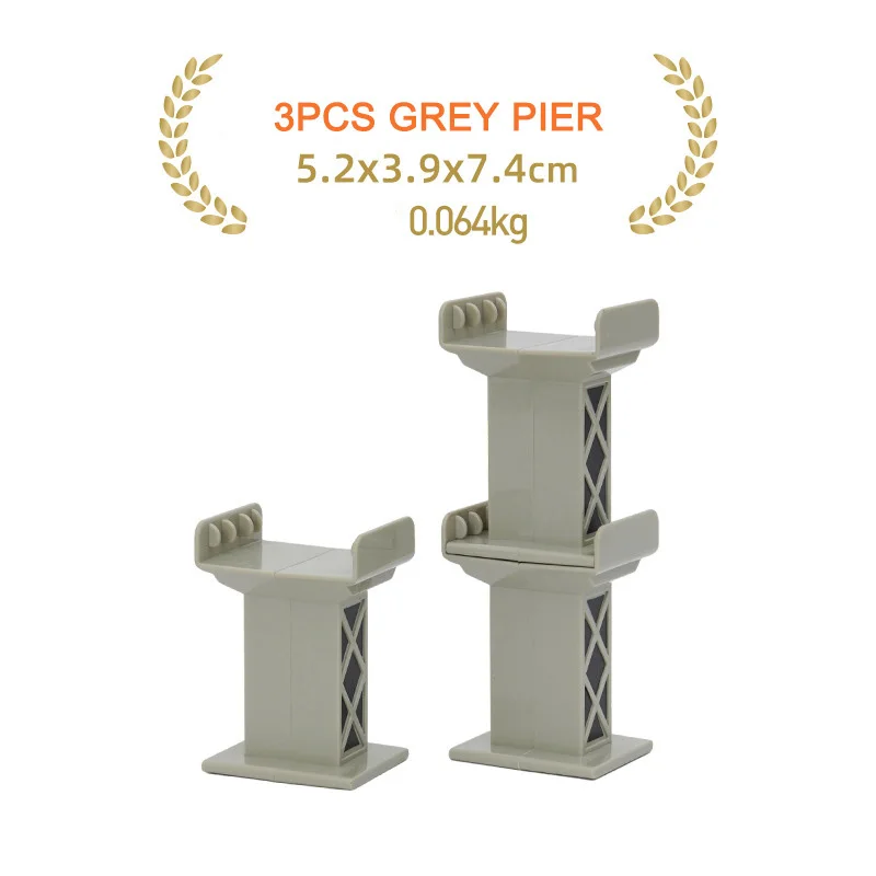 3pcs Grey Pier04