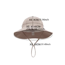 Sombrero muselina algodón bebé, ajustable para playa