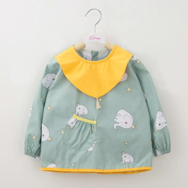 Baberos bonitos de dibujos animados para bebé, impermeables, para comer, dibujar, delantal de manga larga, paño para eructar, accesorios para babero de alimentación de bebé de 0 a 5 años - imagen 3