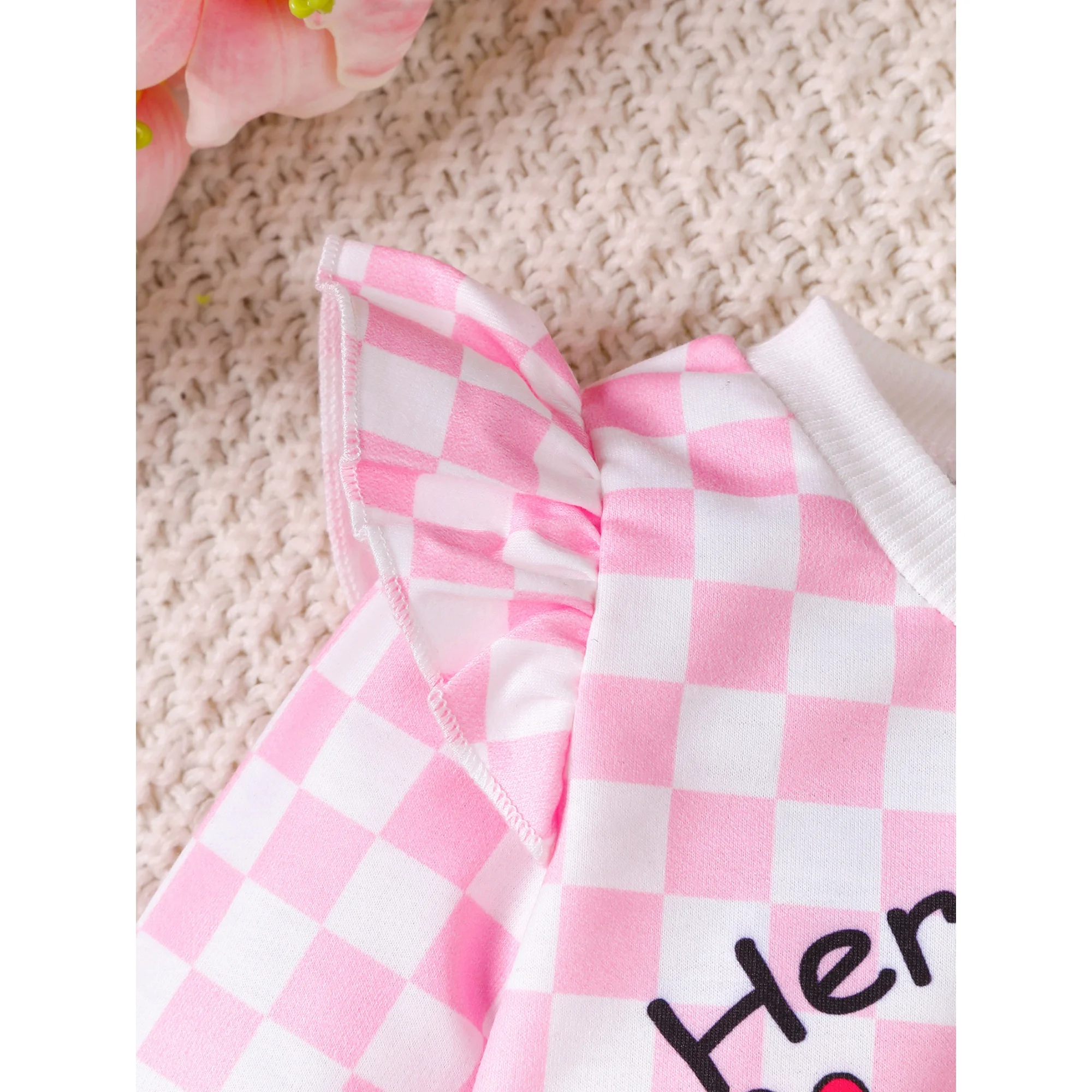 Conjunto de ropa rosa de manga larga para niña de 0 a 3 años, Top y pantalones con bonito patrón de dibujos animados, trajes para niña pequeña, primavera y otoño, 2 uds. - imagen 4