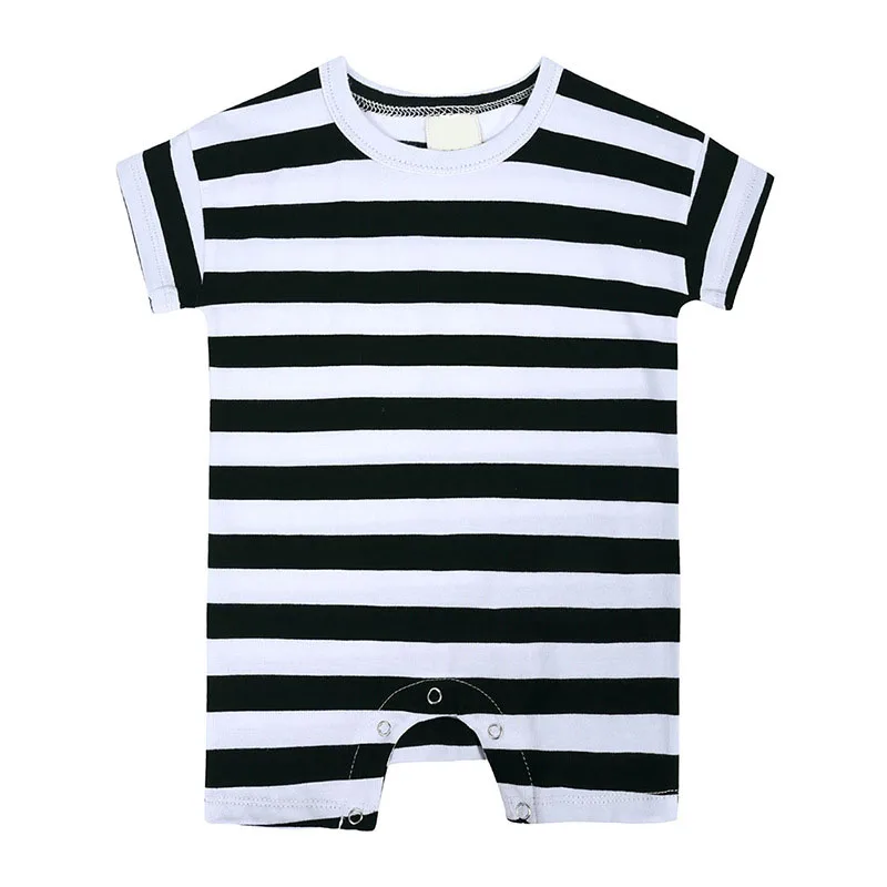 Ropa infantil de verano para niño, peleles de manga corta a rayas informales a la moda coreana, monos, ropa de Boutique para bebé, artículos para recién nacidos B139 - imagen 3