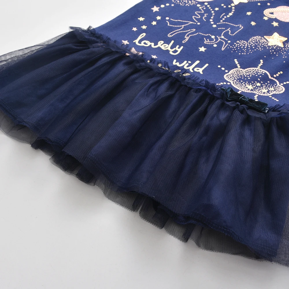 Vestido sin mangas de verano DXTON para niñas con unicornio y estrellas - imagen 2