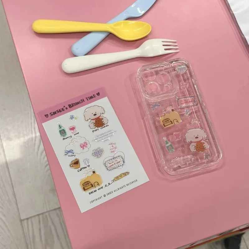 Pegatinas gel con cachorro para funda de móvil DIY infantil original - imagen 3