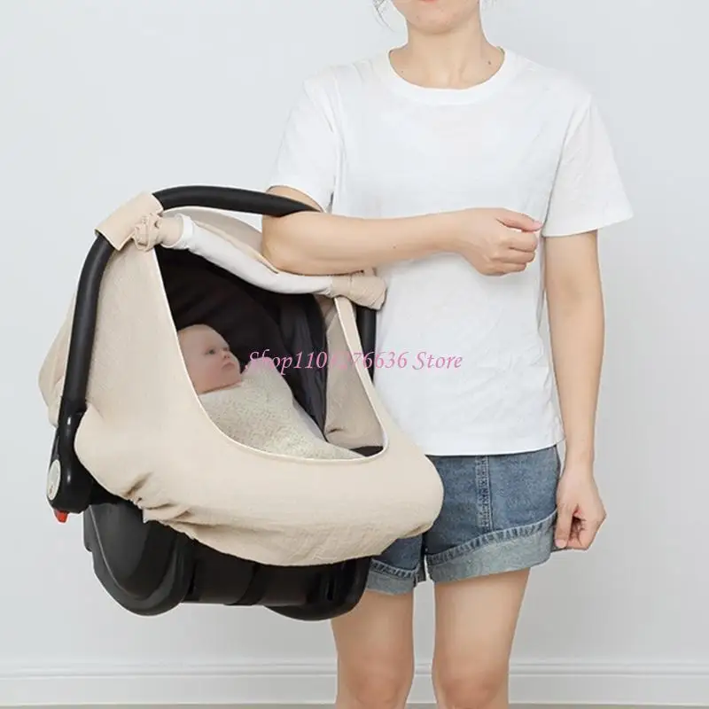 R6FD Cuerpo algodón algodón asiento del asiento malla transpirable para bebés mientras viaja - imagen 2