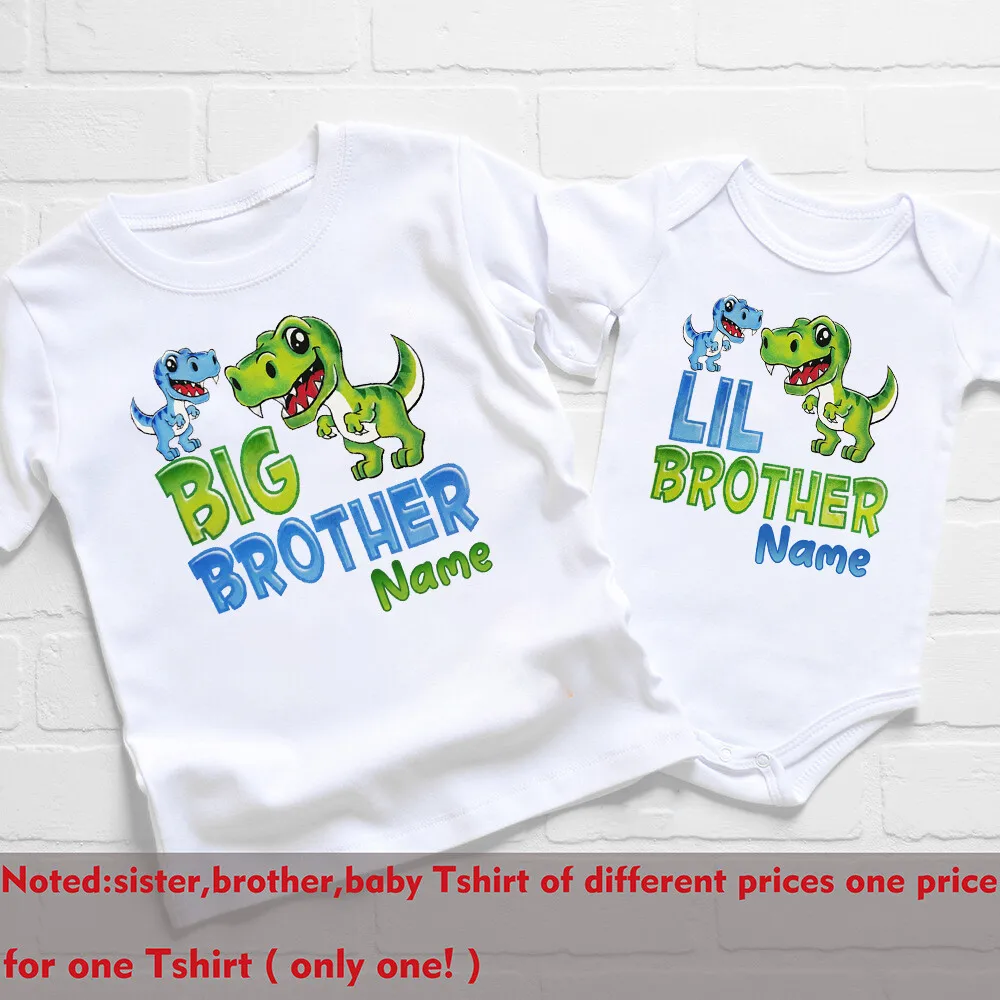 Camiseta personalizada de dinosaurio con nombre para niño y bebé - imagen 2