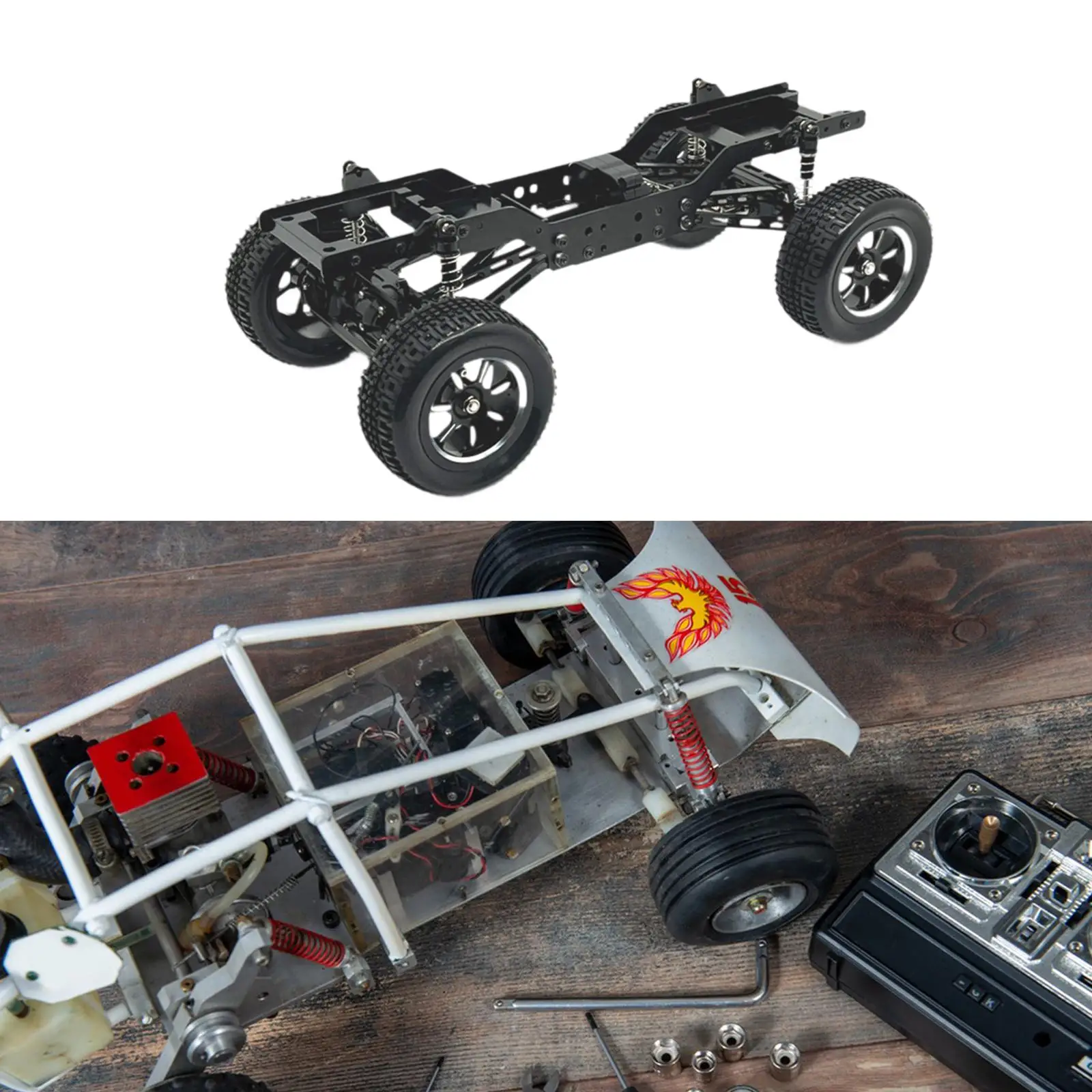 Metal RC Body Chassis Frame Easy to Install Sturdy DIY Accessories RC Car Frame for MN168 Model 1:12 Crawler RC Hobby Car