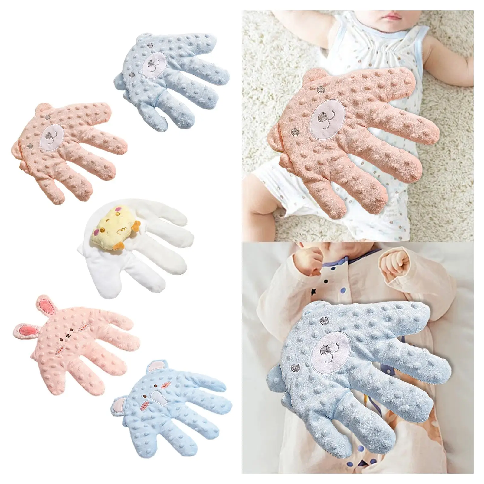 Baby Sleeping Palm, Baby Startle Prevent Hand Glove, Soft Soothing Hand Pillow for 1 2 3 Years, Baby, Newborns