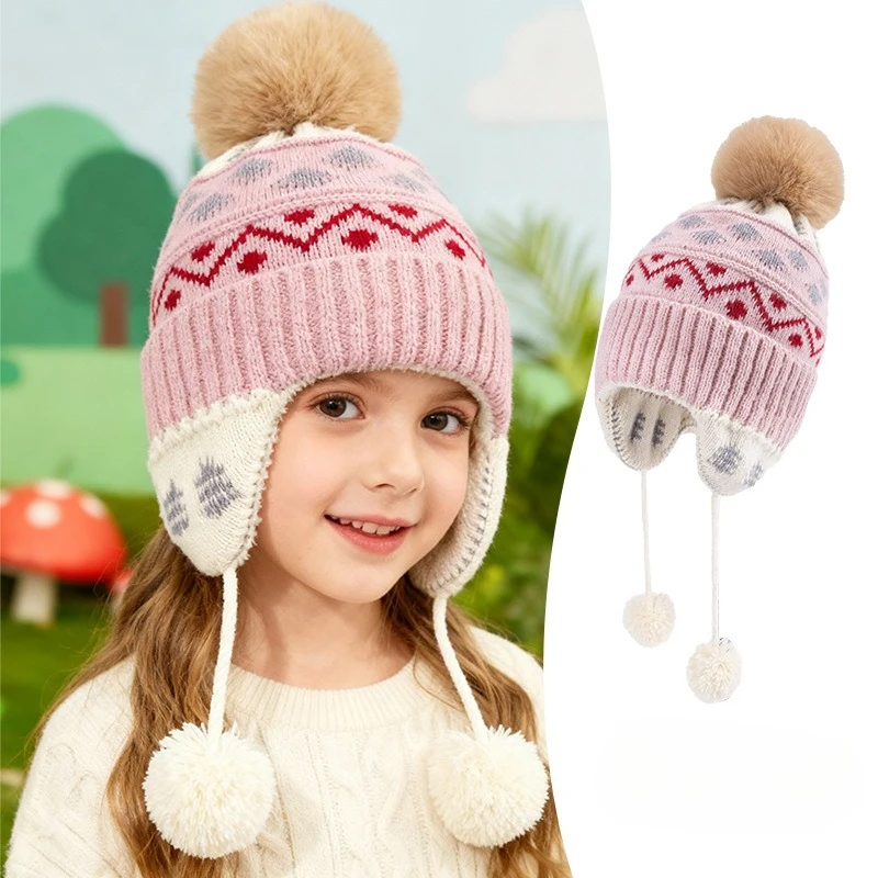 Gorro de punto con orejeras para niños – Diseño Jacquard térmico - imagen 5