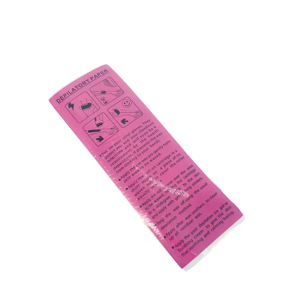 Depiladora de depilación no tejida, 100 Uds., eliminación de cabello de calidad, tela corporal, rollos de papel de cera, rollo de papel de tira de cera alta - imagen 5