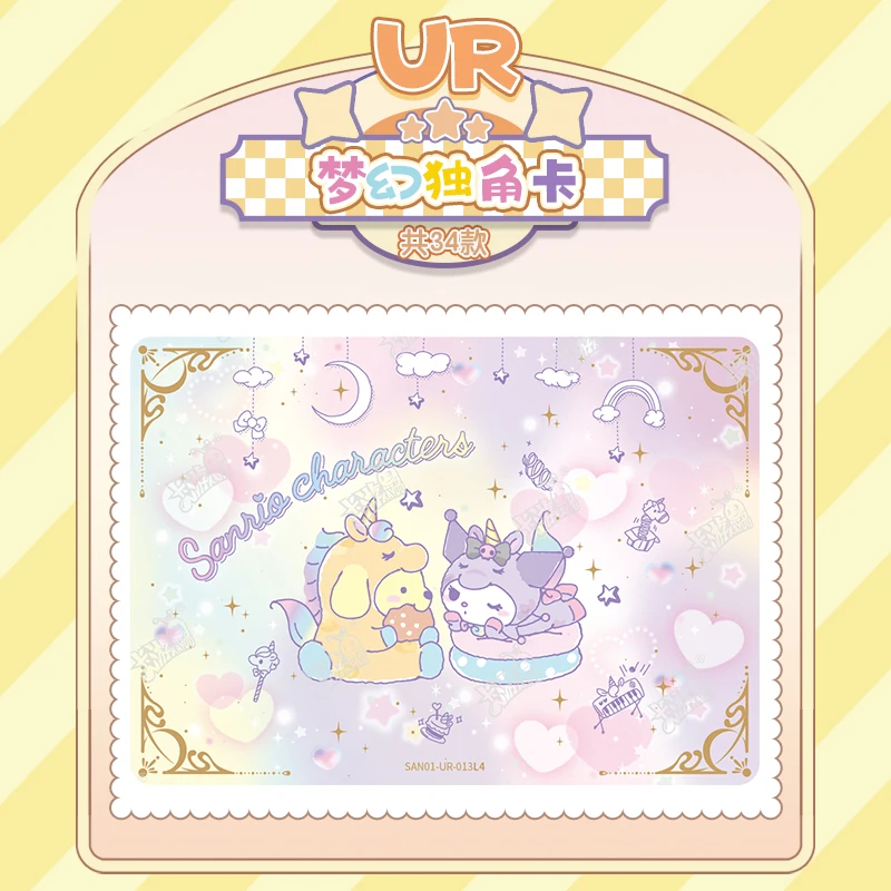 108 unids/set personajes originales de Anime Sanrio colección bonita tarjeta de Hobby Kuromi Melody Kitty Cinnamoroll regalo para niños - imagen 4