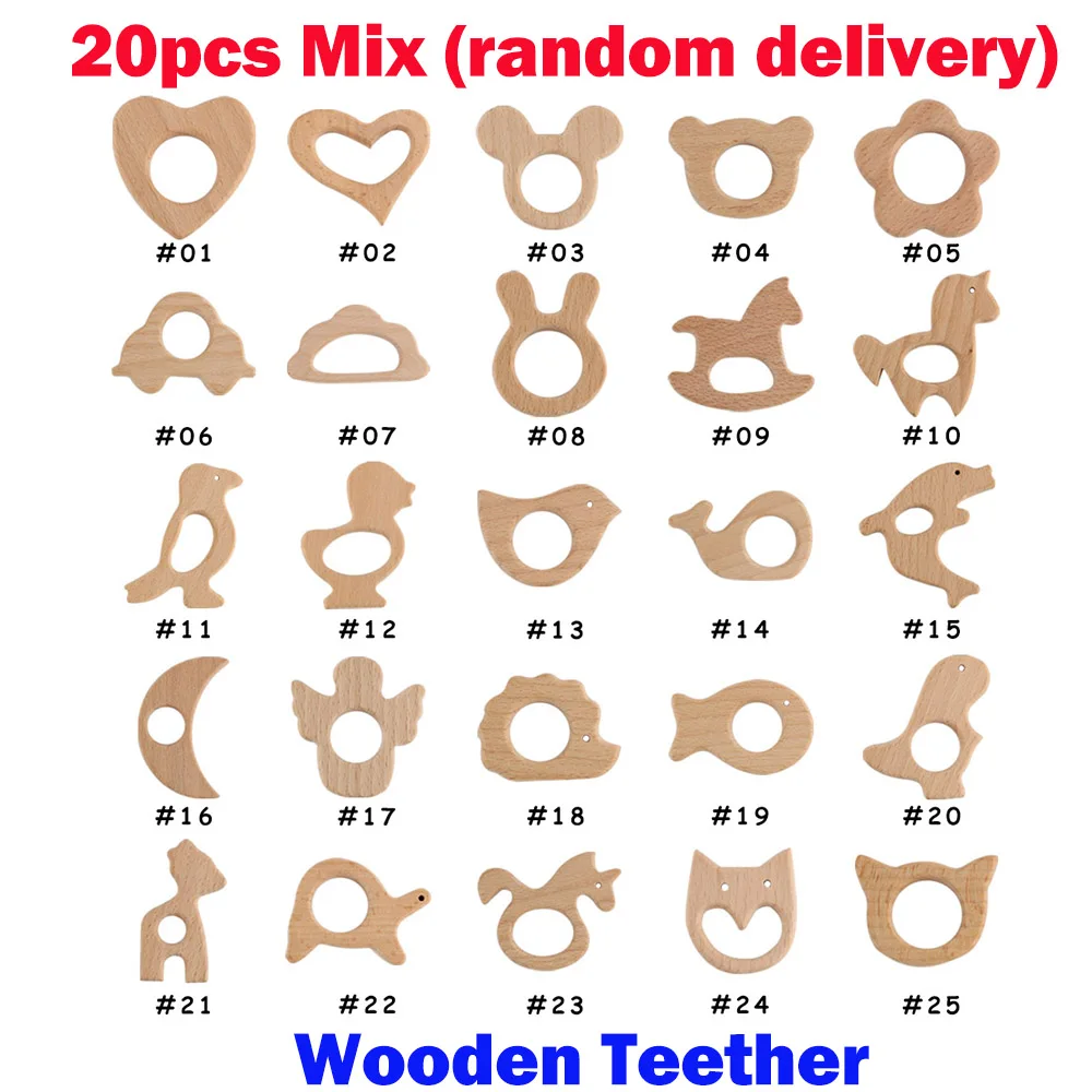 Teethers 20pcs Mix