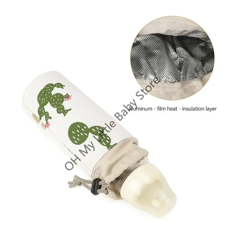 Bolsa transporte portátil con aislamiento térmico para biberón M76C, diseño ligero y fácil usar para viajes y actividades - imagen 2