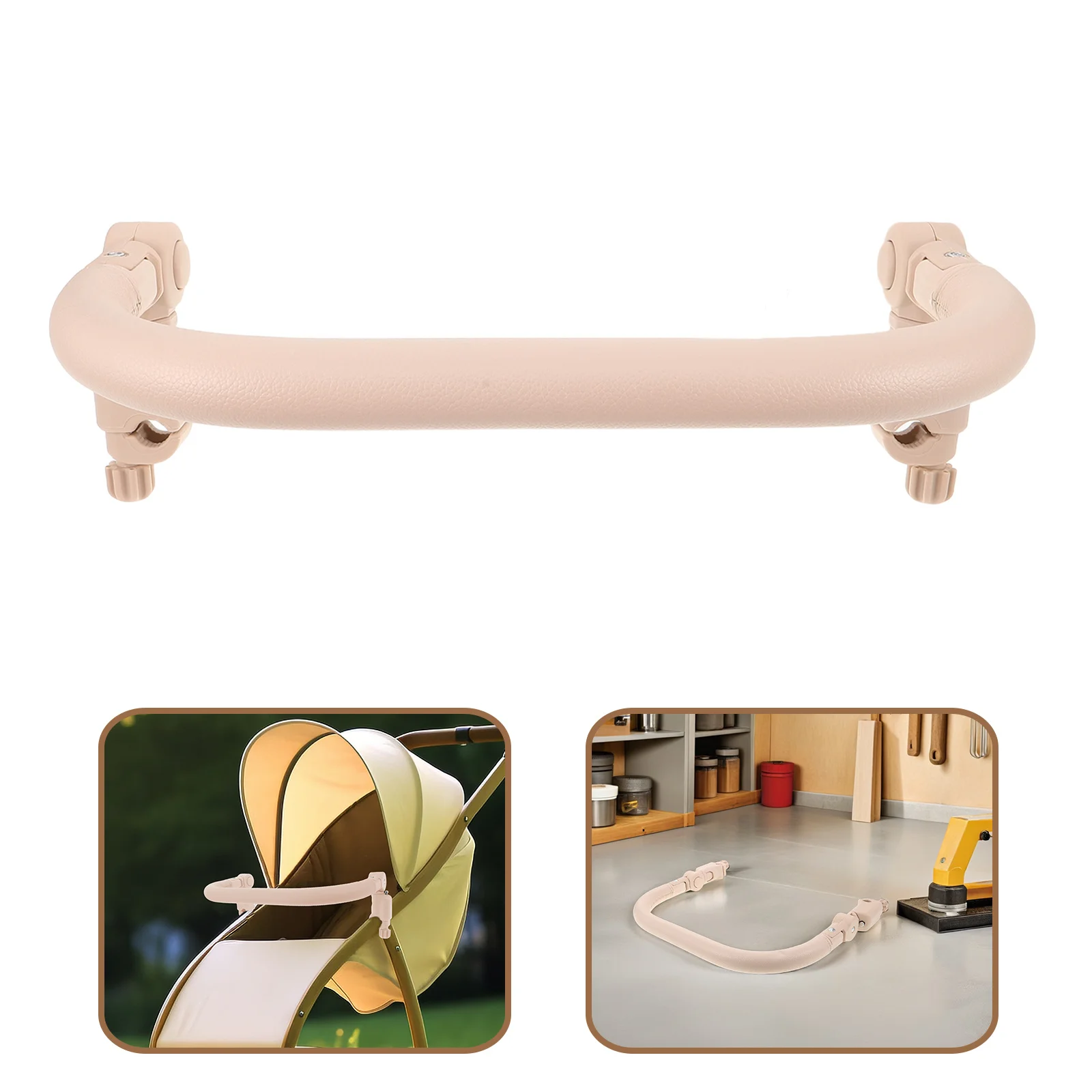 Accesorio Universal para Cochecito de Bebé, Extensión de Manillar, Cubierta de Espuma de Poliuretano, Reposabrazos, Barra de Protección, Repuesto para Exteriores