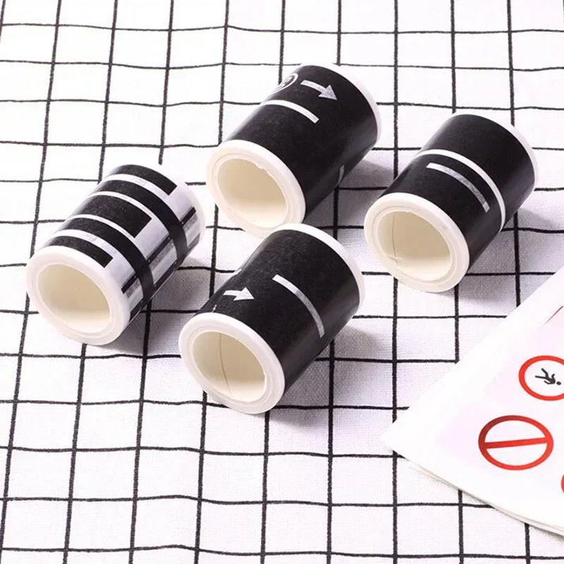 1 Uds. Cinta Washi de papel con diseño curvo de tren ferroviario de 5m, cinta adhesiva de tráfico por carretera DIY, etiqueta adhesiva para álbum de recortes, cinta adhesiva - imagen 4