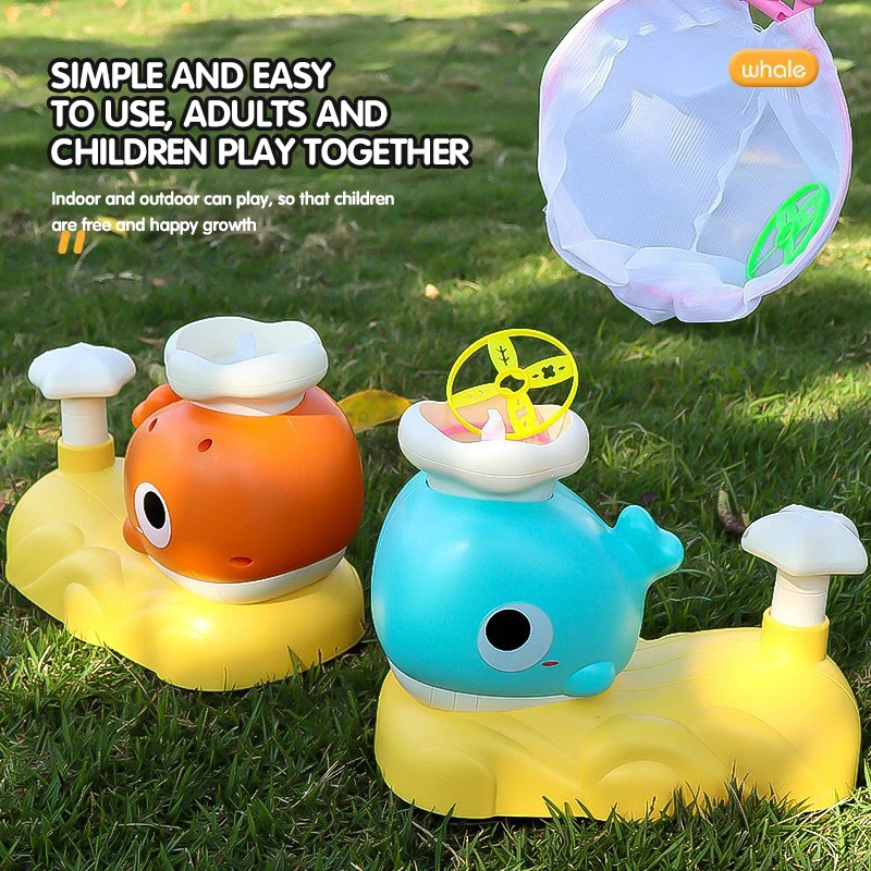 Juguetes lanzadores de aire para niños, platillo de disco volador, lanzador de pies, juegos de interior y exterior, máquina de remojo, juguete de salto para niños, Navidad - imagen 4