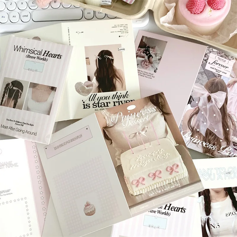 10 Uds. De fundas de papel duras para tarjetas de papel plegables Ins, tarjetas fotográficas, embalaje protector, regalo, Material DIY, bolsa opp: - imagen 4