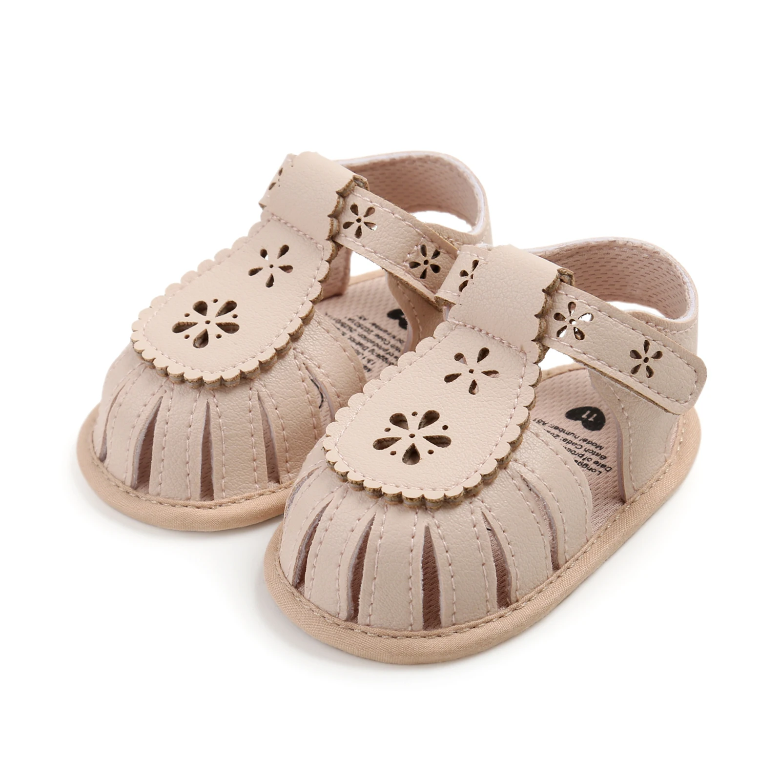 VISgogo Sandalias verano bebé niña – Flores punta cerrada - imagen 3