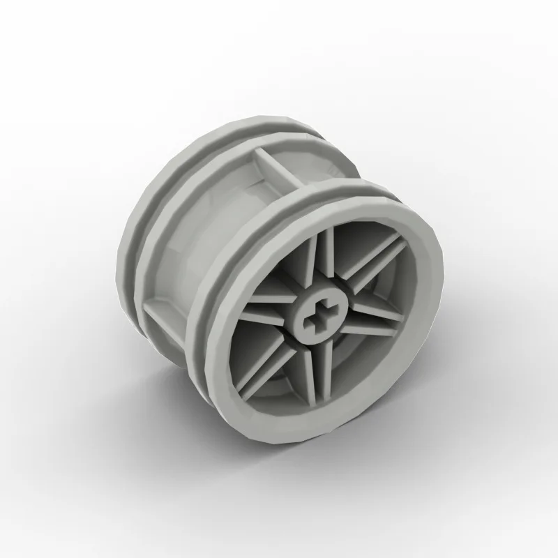 Rueda de 20 piezas de 30,4 mm de diámetro x 20 mm sin agujeros para pasadores y llanta reforzada compatible con 56145 piezas de juguetes para niños - imagen 2