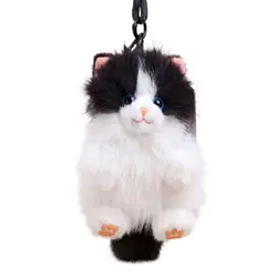 Llavero felpa suave diseño gato cachorro kawaii adorable seguro