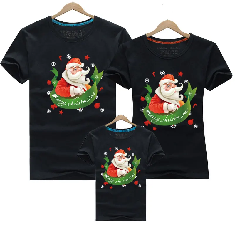 Ropa a juego para la familia, camiseta divertida con estampado de Papá Noel para adultos y niños, pelele para bebé, Padre, Hijo, madre e hija, Tops