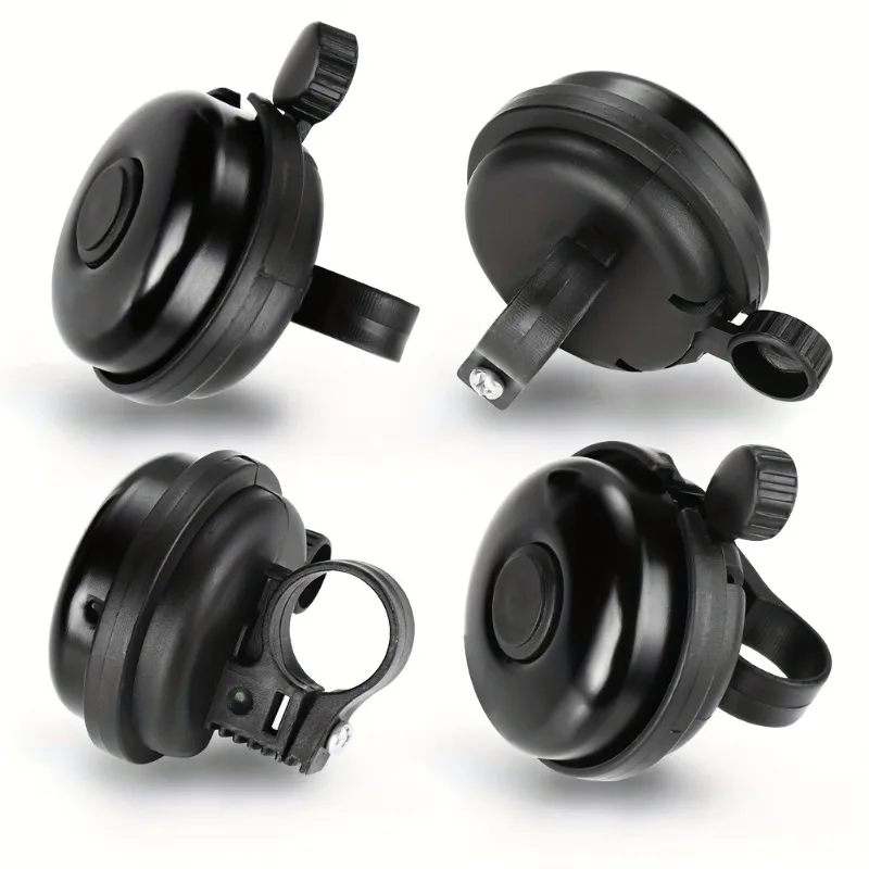 Timbre de bicicleta de aluminio negro, sonido clásico de tono alto - imagen 5