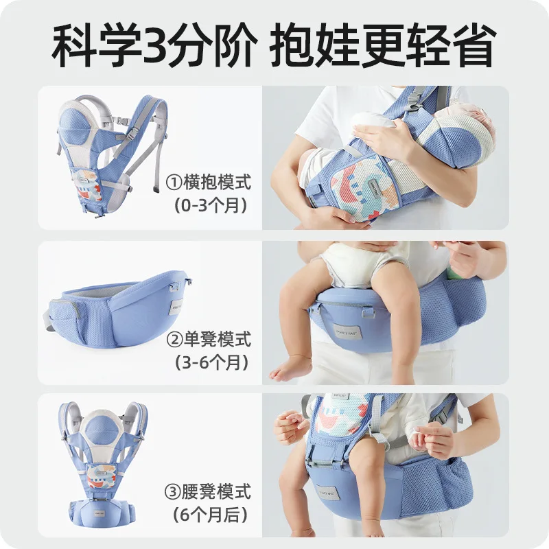 Taburete de cintura para bebé, ligero, multifuncional, correa para el hombro, taburete para sentarse en la parte delantera, herramienta de sujeción para bebé - imagen 2