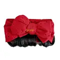 black silk red ribbo