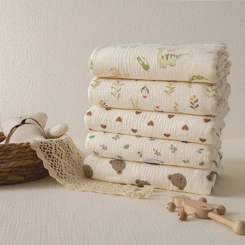 Manta de bebé de lana de algodón para recién nacido, colcha de encaje de doble cara para bebé, manta suave y cálida para invierno, funda para cochecito, artículos de cama para bebé