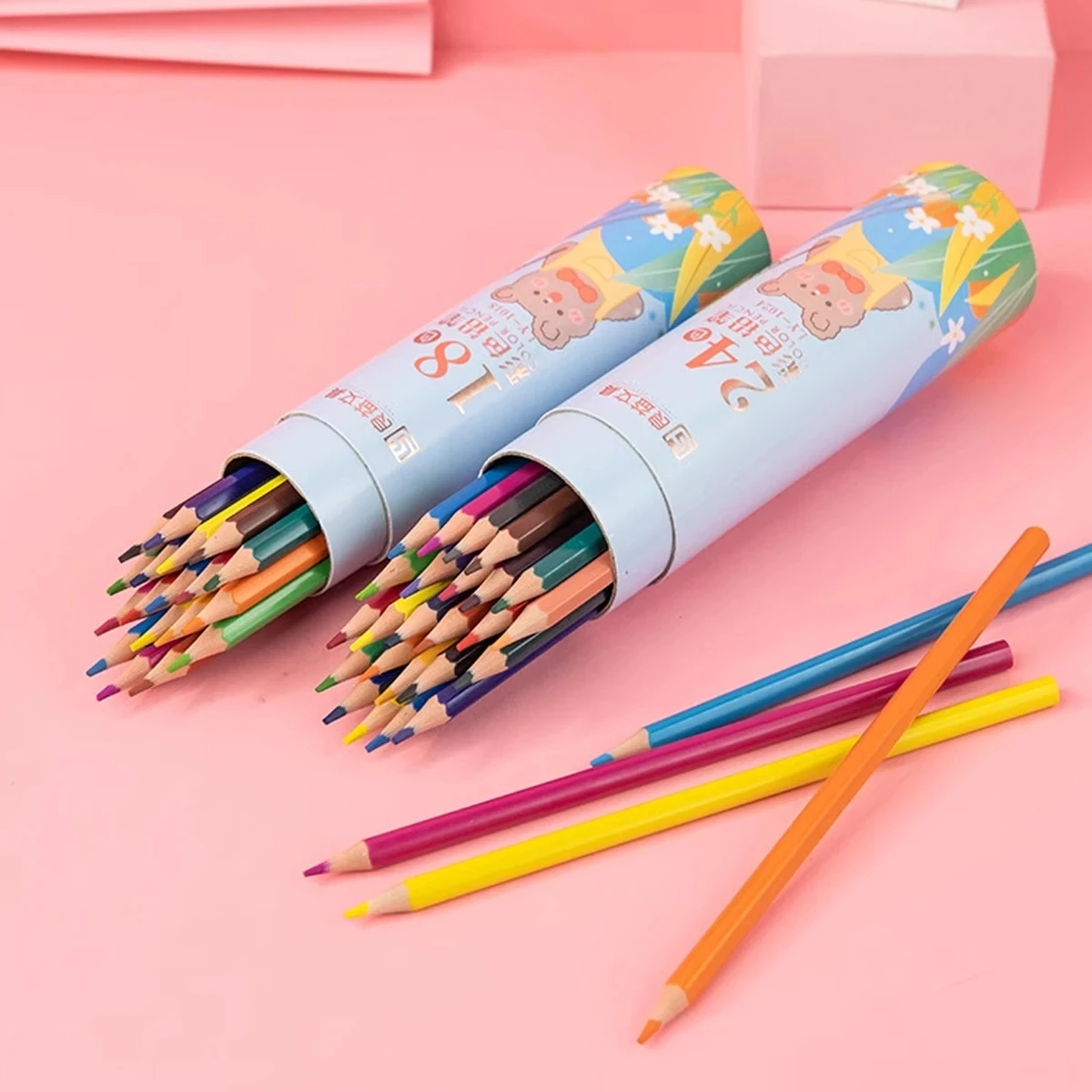 Lápices de colores acuarelables para niños – Uso escolar artístico - imagen 3