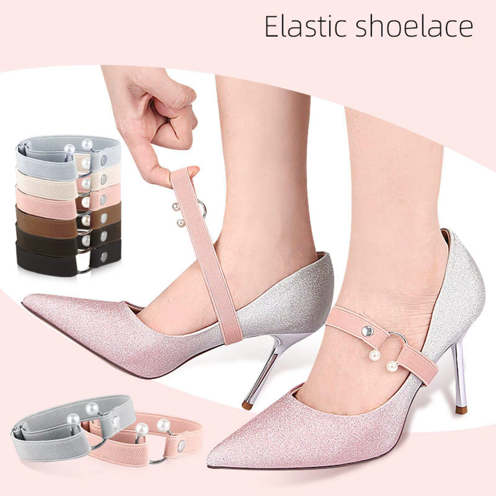 Correas elásticas para tacón, sandalias y zapatillas – Uso diario - imagen 3