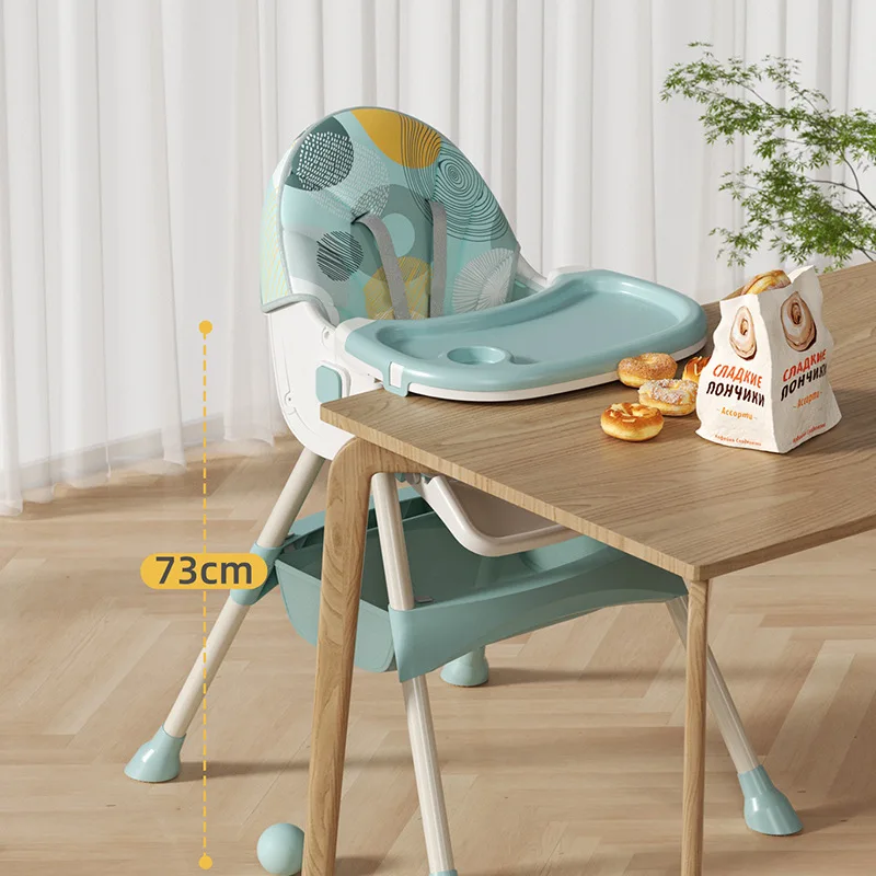 Silla de comedor para bebé, Pedal mejorado, silla de comedor para niños, cómoda silla de mesa de comedor para comer al bebé - imagen 3