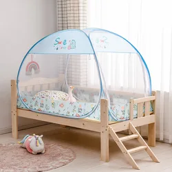 Mosquitera infantil yurta mongol estilo dibujos animados anticaída