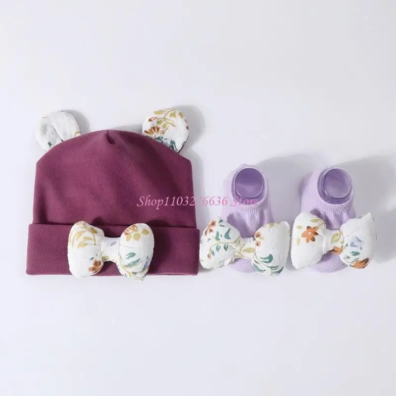 Sweet Little Headwear conjunto de gorro bebé transpirable unisex - imagen 4