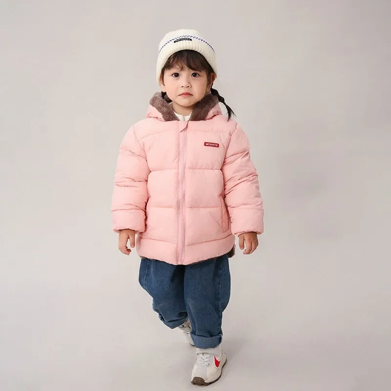 Abrigo de cachemira infantil con capucha – Parka para niño y niña - imagen 4