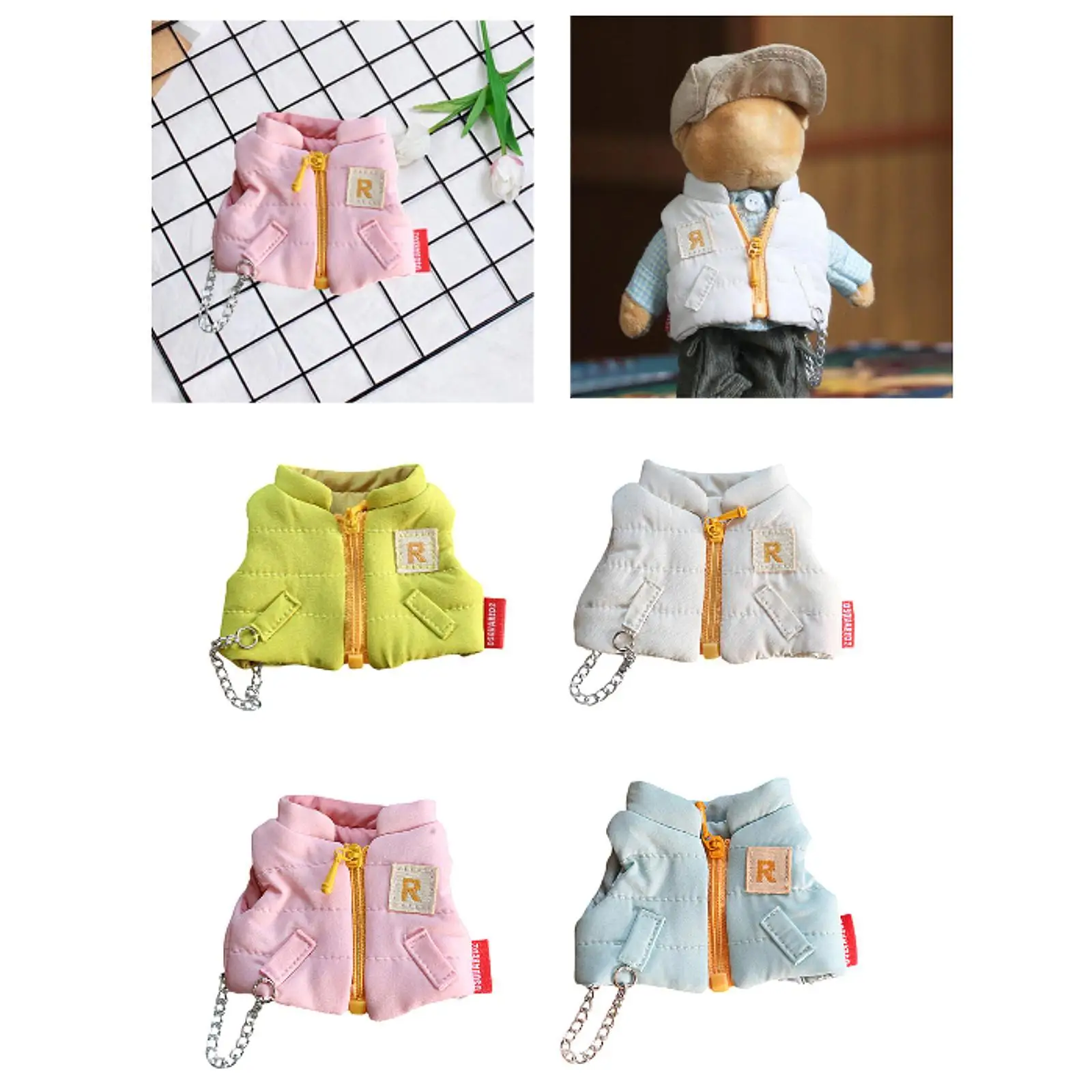 Dolls Cotton Vest Outfits Accessory Costume for 10-15cm Dolls Girl Dolls Dress