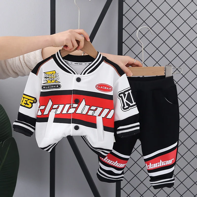 Nueva ropa de primavera y otoño para niñas, trajes para niños, chaqueta deportiva, pantalones, 2 unids/set, disfraz informal para niños, chándales para niños - imagen 3