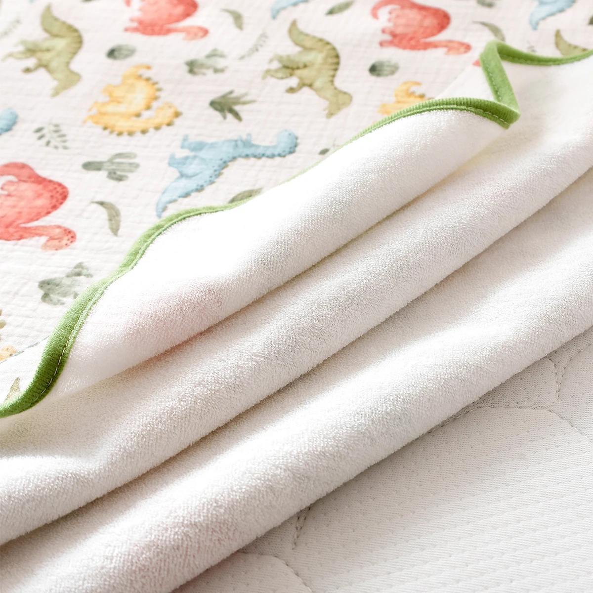 HappyFlute-alfombrilla para cambiar pañales de bebé, lavable, de 3 tamaños, de algodón suave, portátil, impermeable, cambiador, colchón para bebés - imagen 4