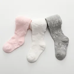 Pantimedias de algodón transpirables para niña pequeña