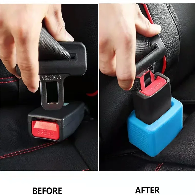 Funda protectora para cinturón de seguridad infantil con hebilla de silicona - imagen 3