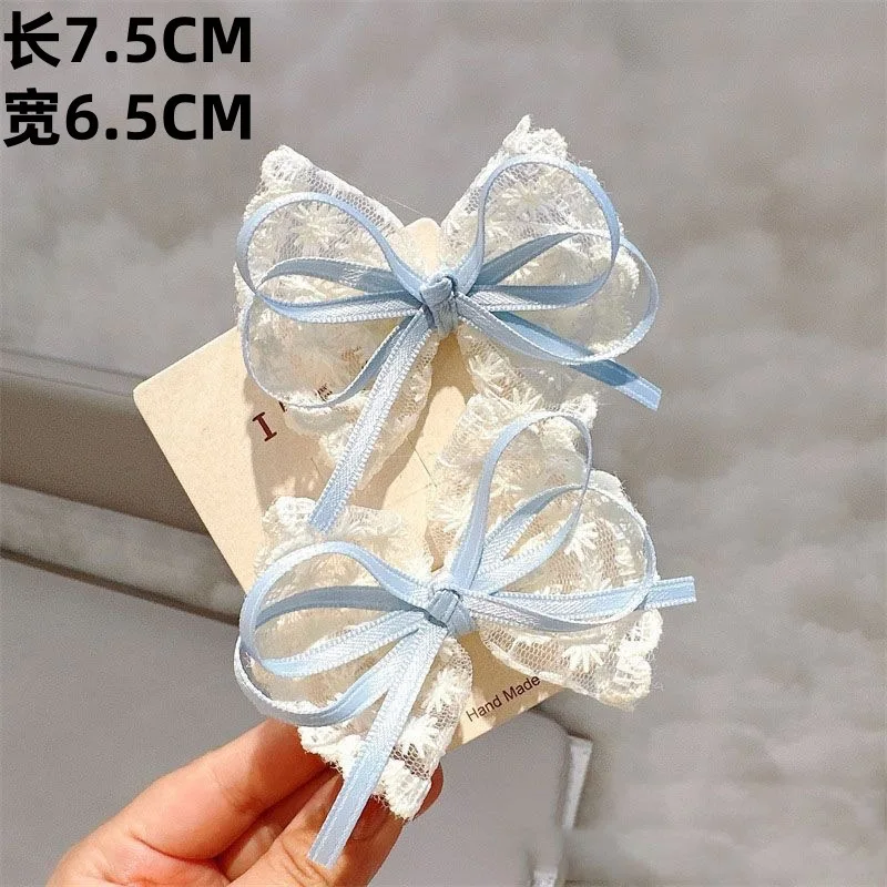 Lazo de encaje coreano artesanal para niña - imagen 5