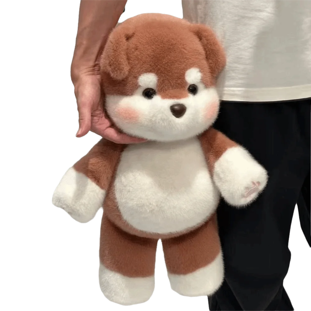 새로운 디자인의 부드러운 강아지 동물 베개 귀여운 17.7인치 정서 지원 베개 - imagen 3