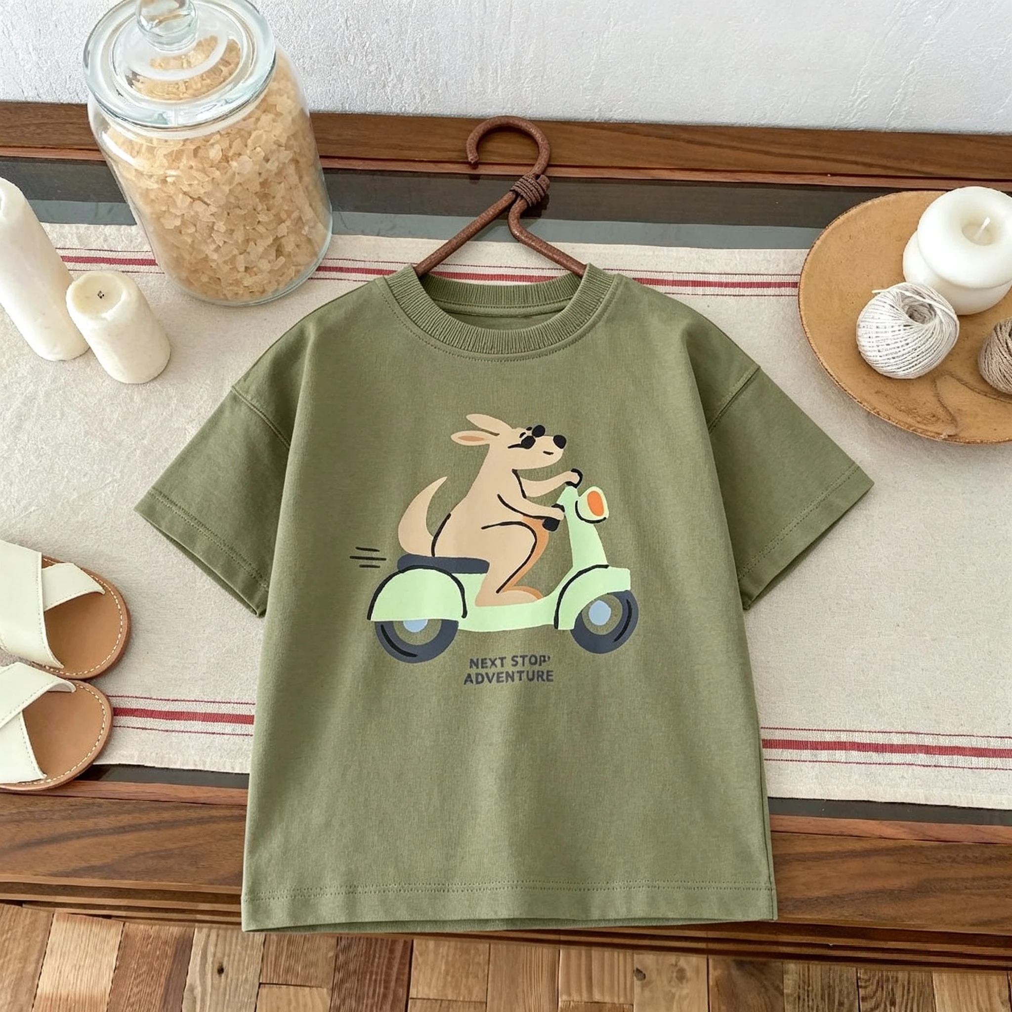 Camiseta de manga corta para niños con estampado de dibujos animados - imagen 3
