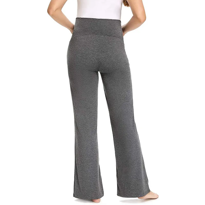 Pantalones de maternidad holgados, Pantalones deportivos informales para mujer, Pantalones deportivos lisos para mujeres embarazadas, Pantalones cómodos para embarazo - imagen 4