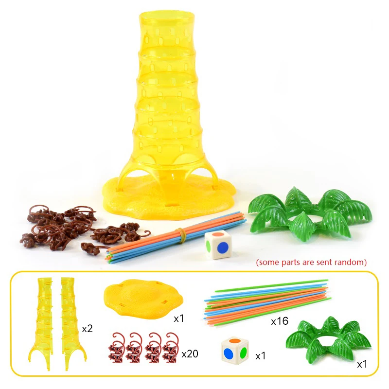 Divertidos juegos de árbol trepador mono, juguete para girar monos, escalada, fiesta interactiva padres e hijos, juguetes juego escritorio - imagen 5