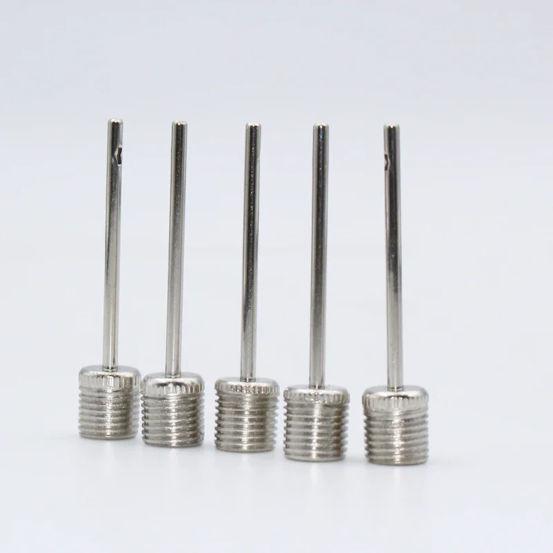 Nueva aguja de aire de bola de Pin, bomba de acero inoxidable, aguja de inflado de baloncesto, boquilla adaptadora de válvula inflable de fútbol - imagen 4