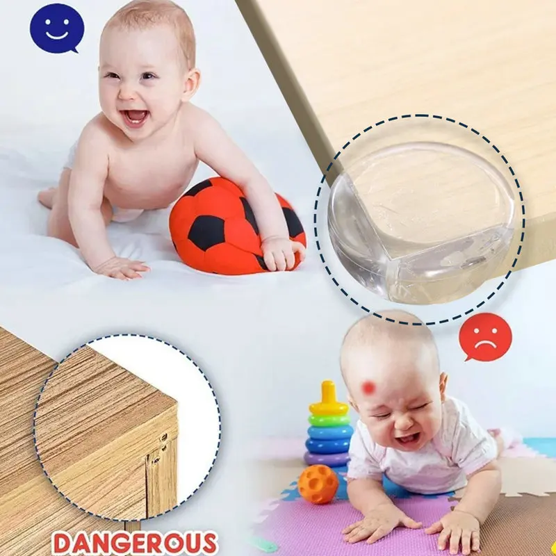 16 unidades de protección contra colisiones de esquina de mesa, protección contra colisiones de mesa gruesa, cubierta de protección para esquina de bebé, almohadilla anticolisión para bebé - imagen 4