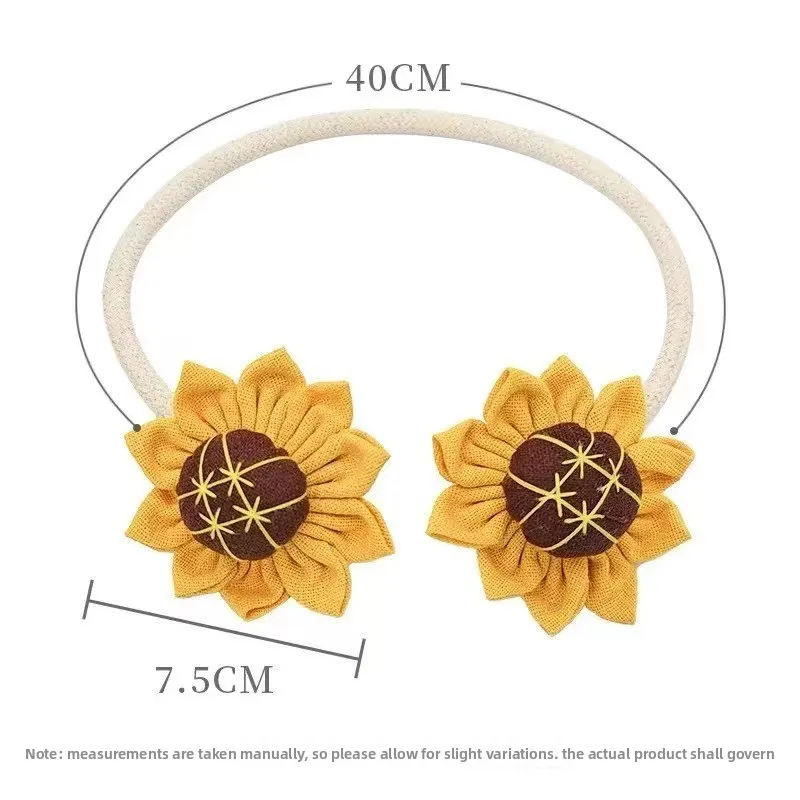 2 uds. Enzapaños de cortina torcidos de girasol minimalistas modernos, sin taladro ni bricolaje, accesorios bonitos y prácticos, añadir vibraciones alegres - imagen 5