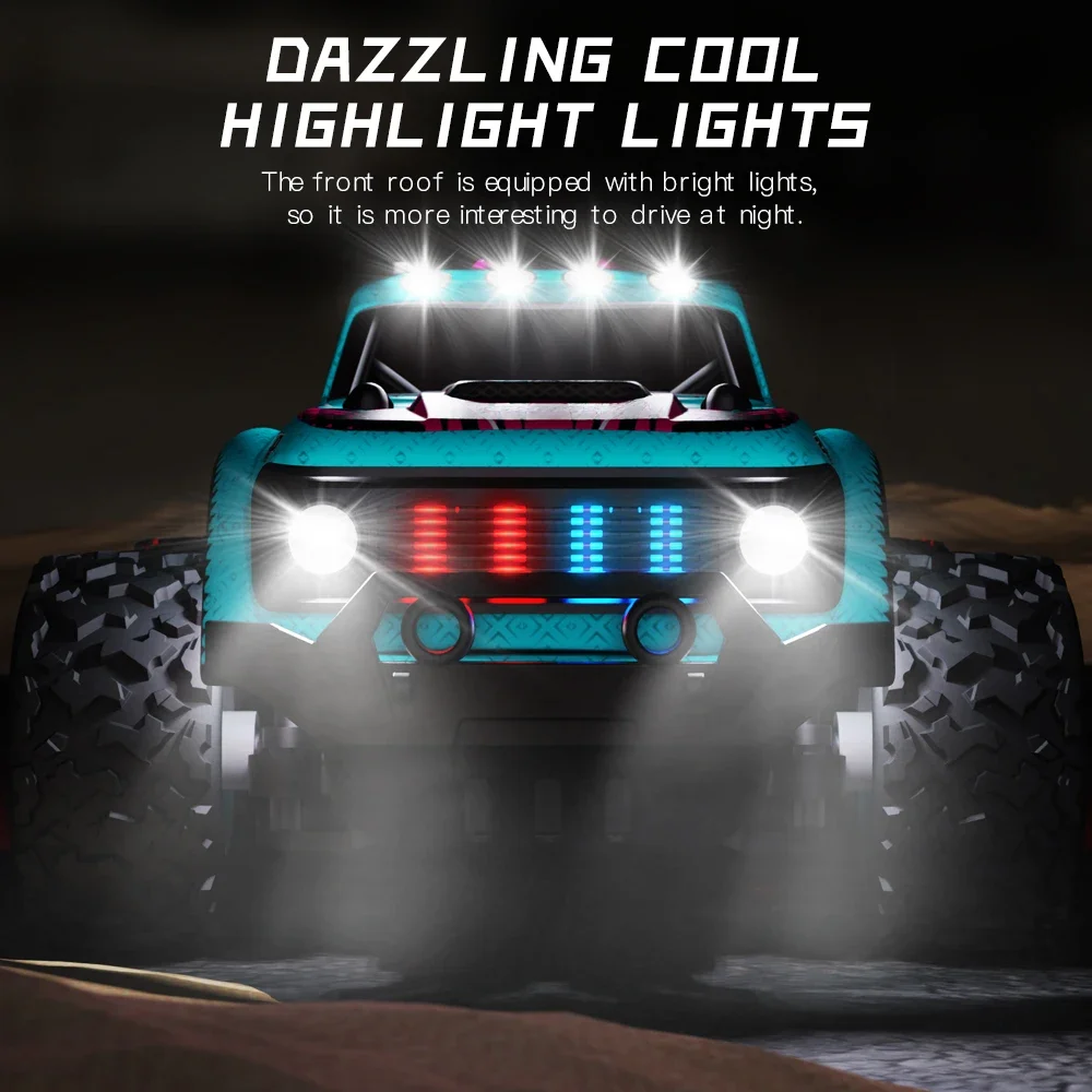 Coche RC KF23 todoterreno de carreras con control remoto LED moderno - imagen 4